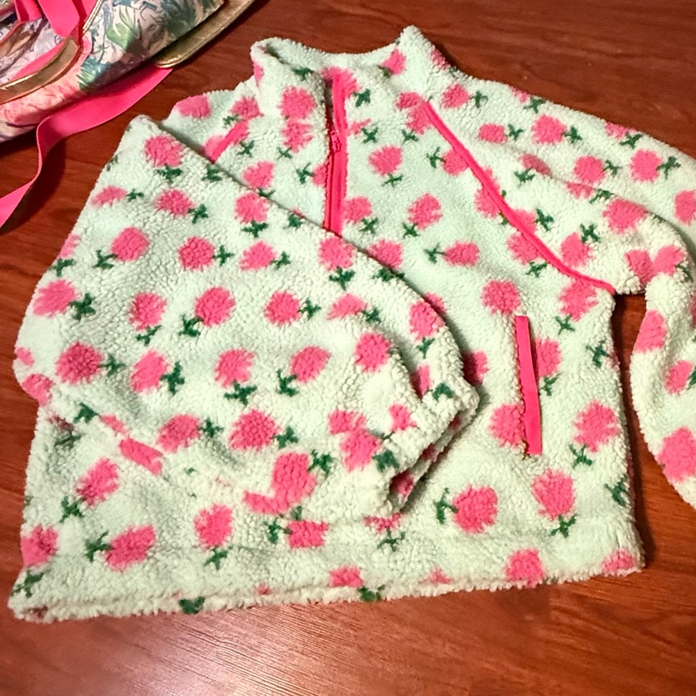 Floral Sherpa Pullover